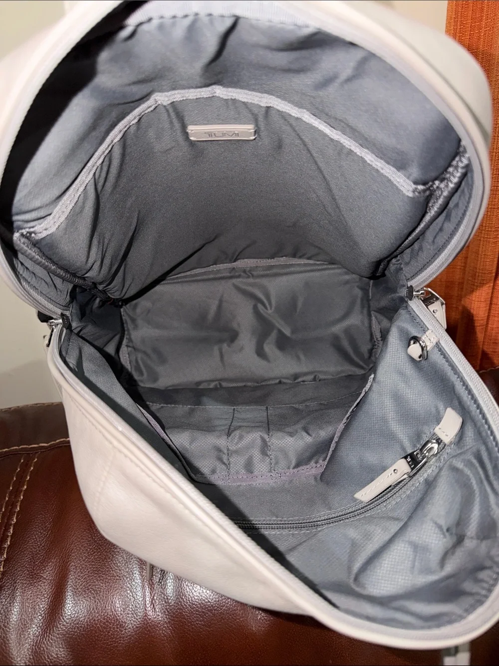 ‼️Tumi Voyageur Halle Leather Backpack